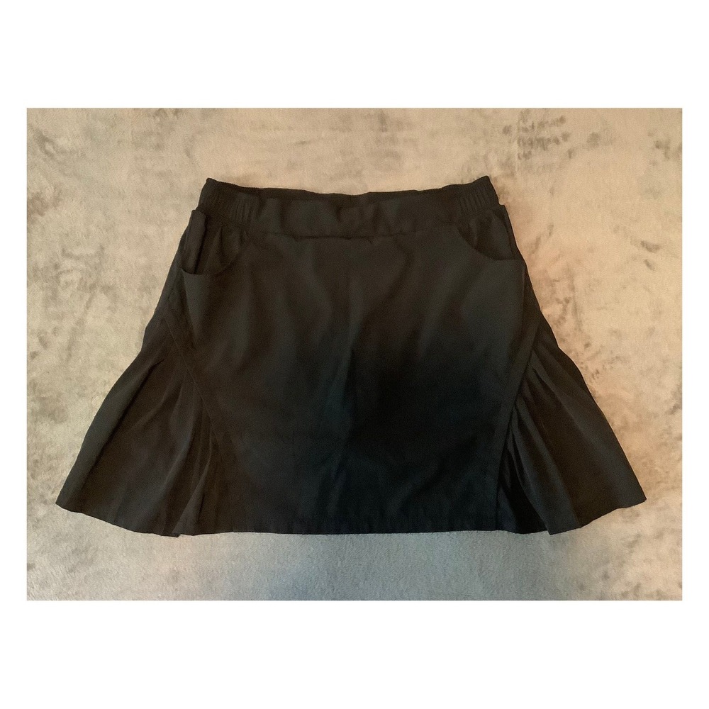 Mondetta Outdoor‎ Project Women's XL Black Activewear Skort Pockets Tennis Golf
